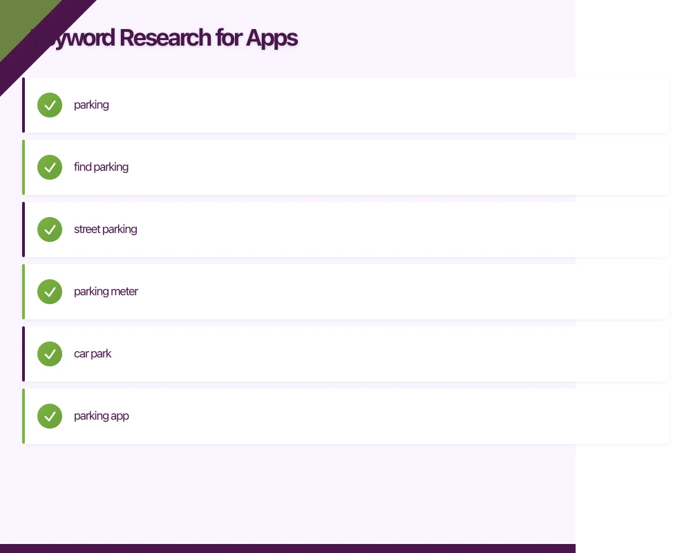 Keyword Research for Apps Infographic