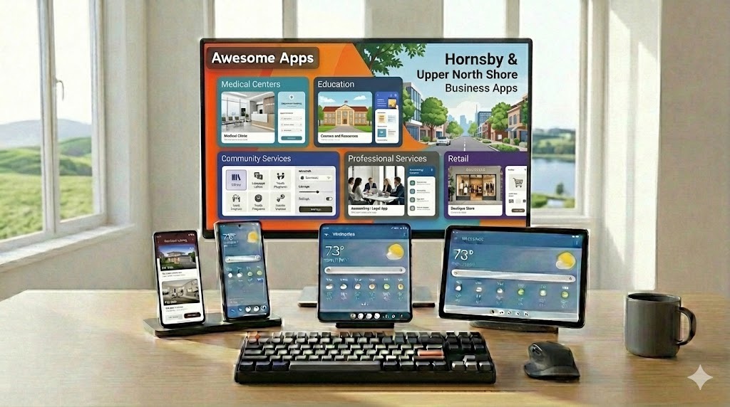 Hornsby Upper North Shore business apps for medical and professional services