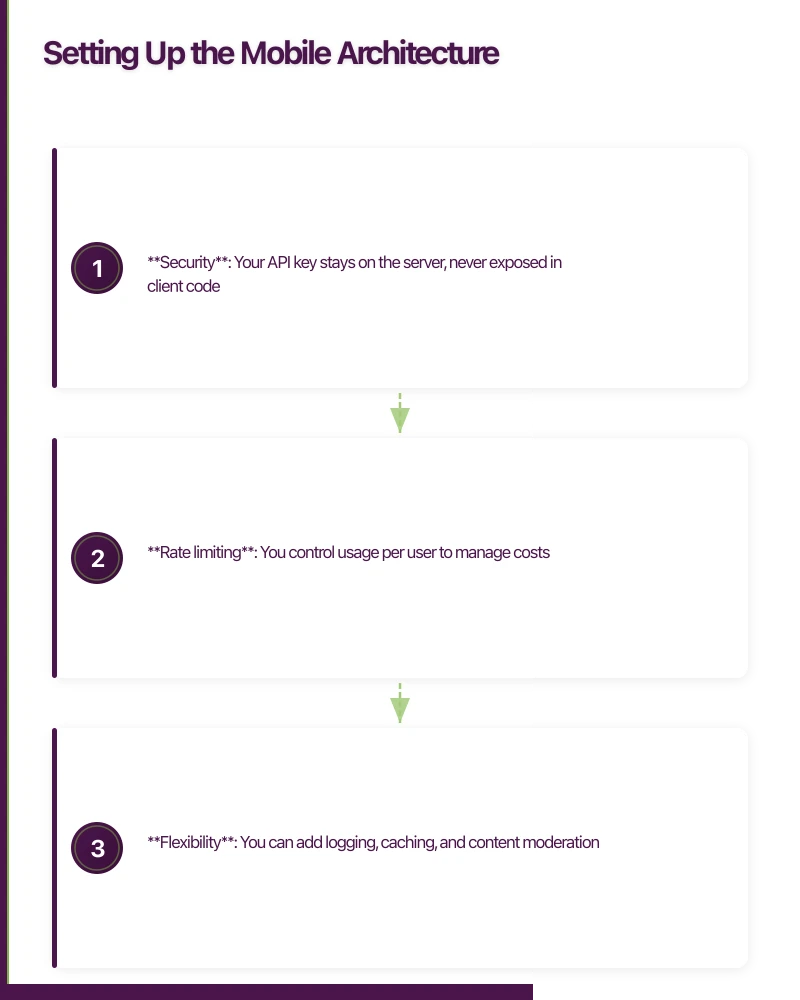 Setting Up the Mobile Architecture Infographic