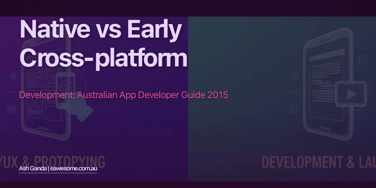 Native Vs Early Cross-Platform Development: Australian App Developer Guide 2015