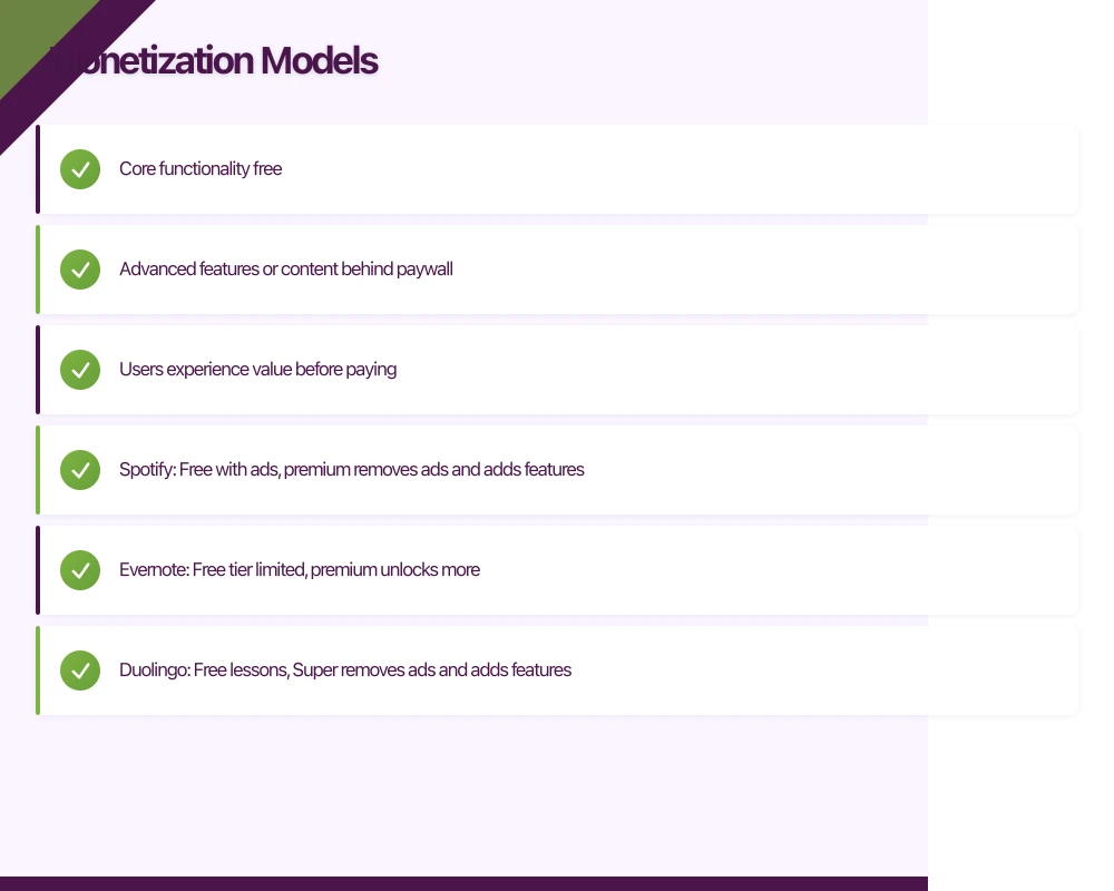 Monetization Models Infographic